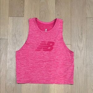 New Balance Heathered Pink Sleeveless Top